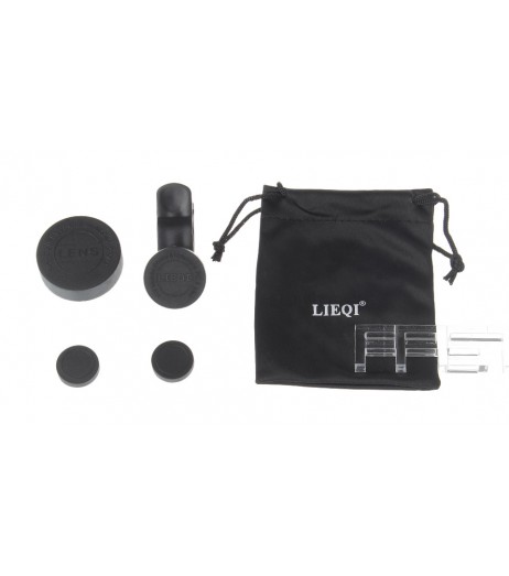 LIEQI LQ-003 0.4X Super Wide Angle + 180 Degree Fisheye + Macro Lens Set