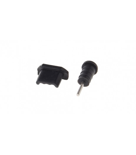 3.5mm Audio Jack + Micro-USB Port Dust Plug Set for Cellphones (100-Pack)