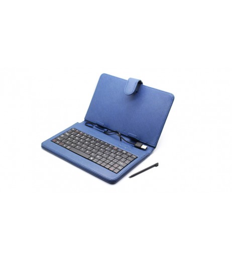 Protective USB Keyboard + PU Leather Cover Case with Stand / Stylus for 7'' Tablets