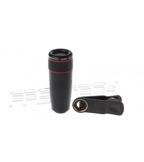 Universal Clip-on 8X 17mm Optical Zoom Telephoto Lens for Smartphones