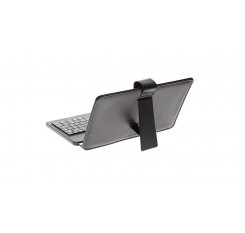 Universal Protective PU Keyboard Leather Case for 7"-8" Tablets (Black)