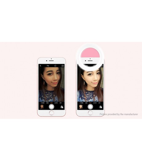 Clip-on Selfie LED Ring Light for Cell Phones