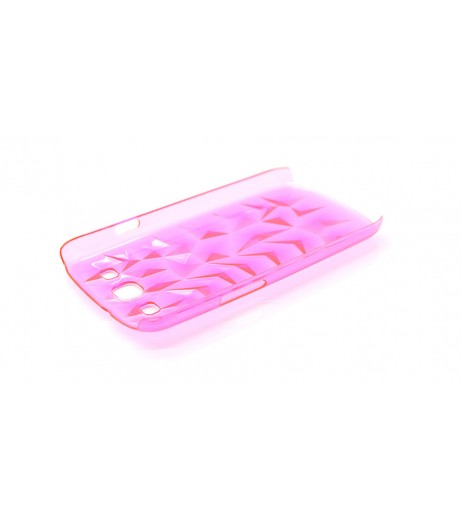 Textured PVC Protective Case for Samsung Galaxy S3 (Pink)